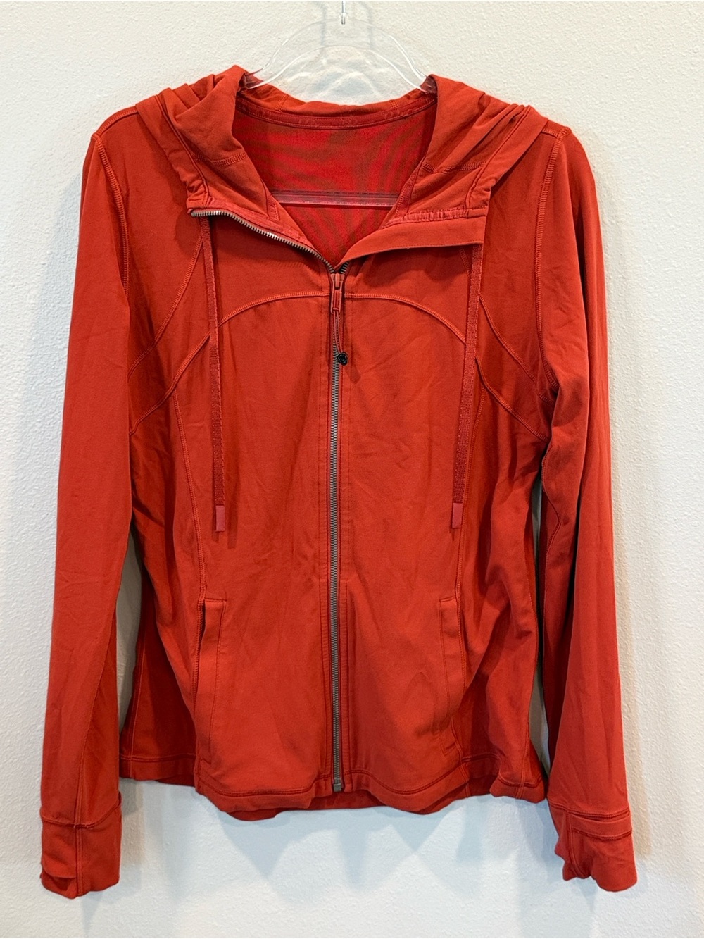 lululemon athletica burnt orange Hooded Zip Jacket